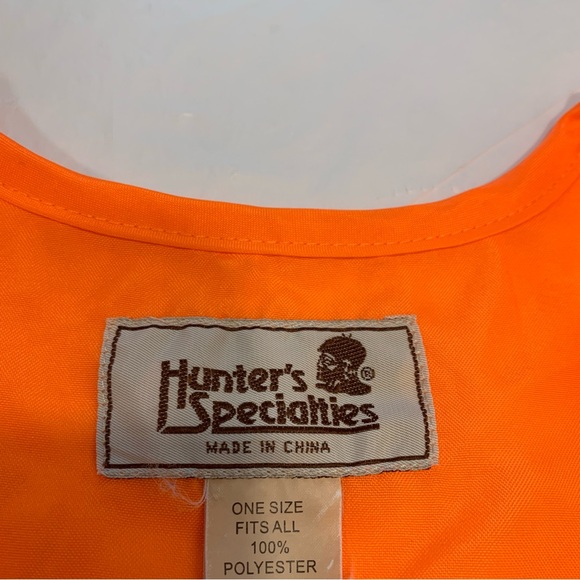 Hunter’s Specialties Blaze Orange Hunting Vest One Size Fits All - Picture 2 of 3